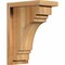 Ekena Millwork Pescadero Rough Sawn Corbel w/Backplate, Western Red Cedar, 6"W x 10"D x 14"H COR06X10X14PEC01RWR - alternate 1